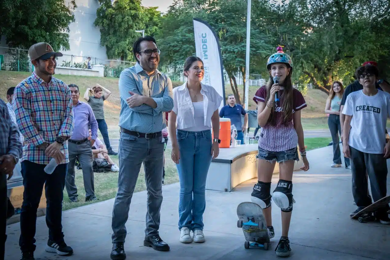 Inauguración de la nueva pista de skateboarding en el parque de Las Riberas.