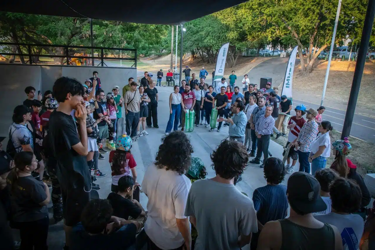 Inauguración de la nueva pista de skateboarding en el parque de Las Riberas.