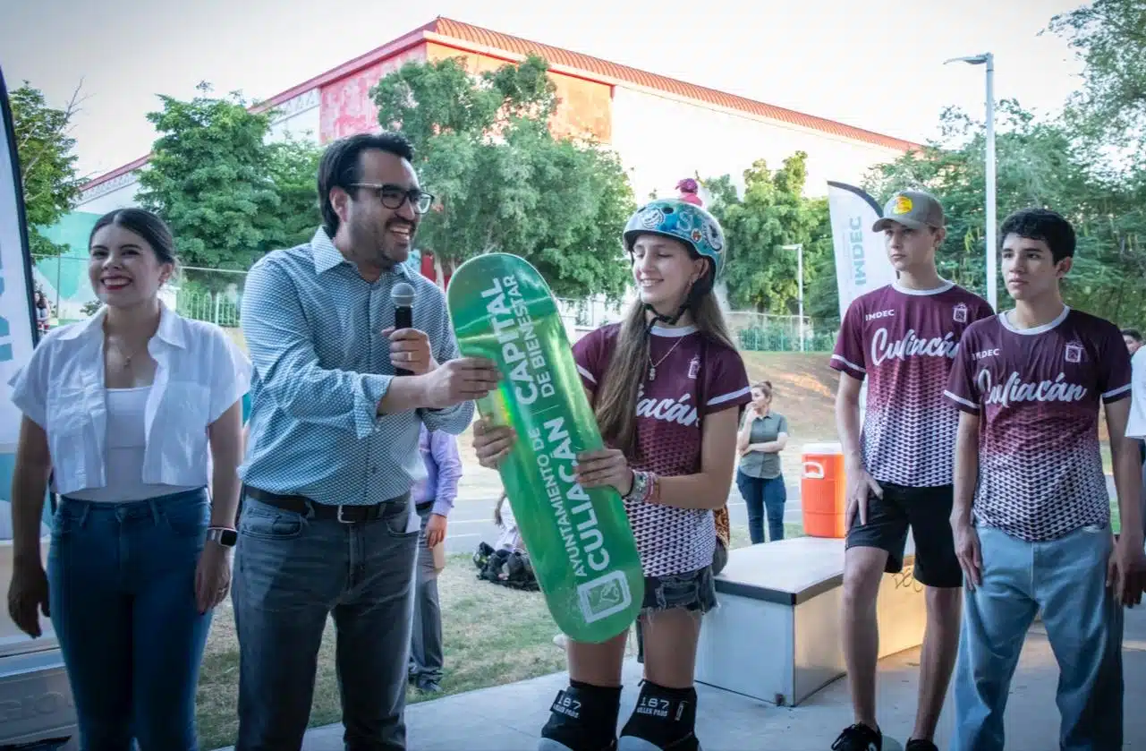 Inauguración de la nueva pista de skateboarding en el parque de Las Riberas.