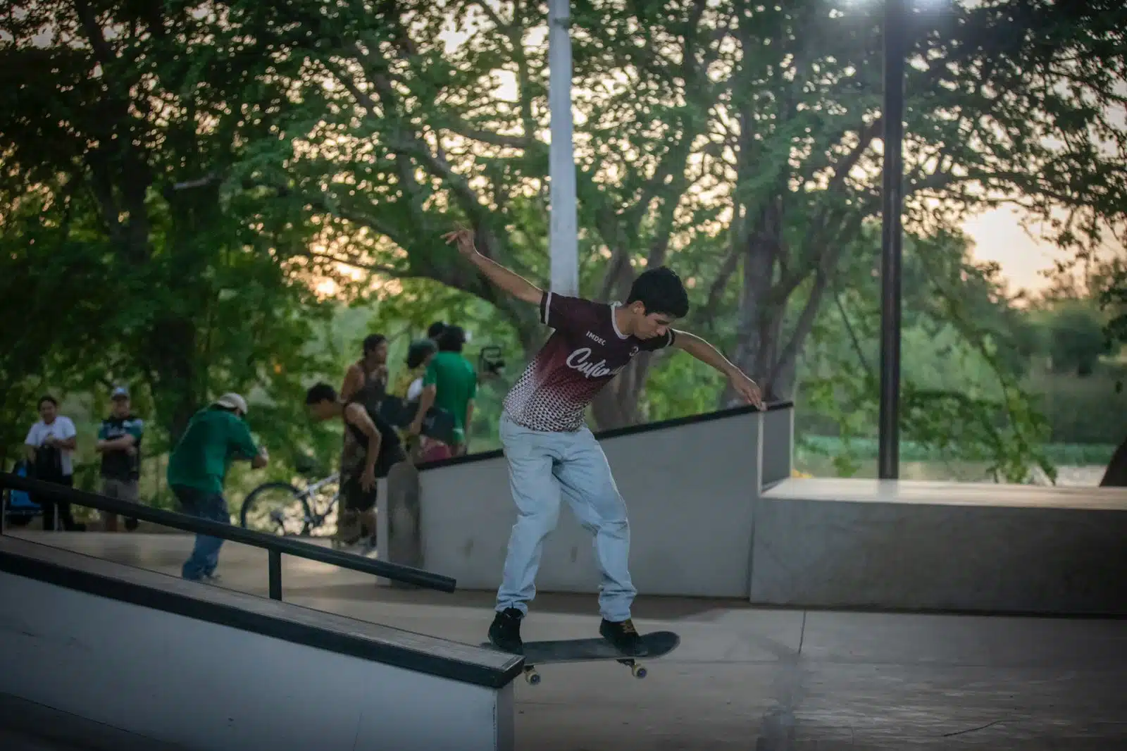 Inauguración de la nueva pista de skateboarding en el parque de Las Riberas.