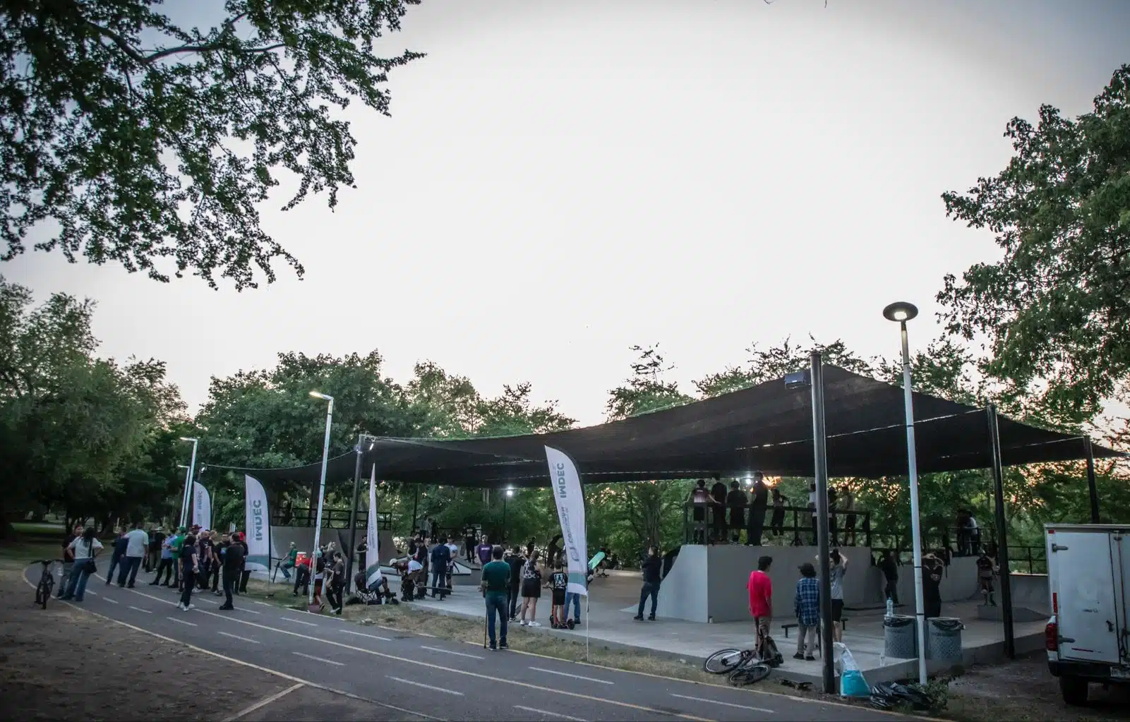 Inauguración de la nueva pista de skateboarding en el parque de Las Riberas.