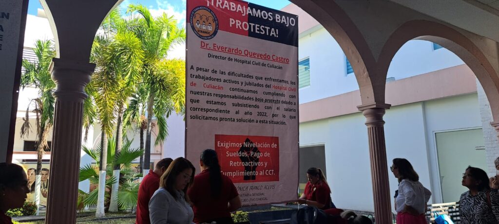 Trabajadores del Hospital Civil exigen aumento salarial