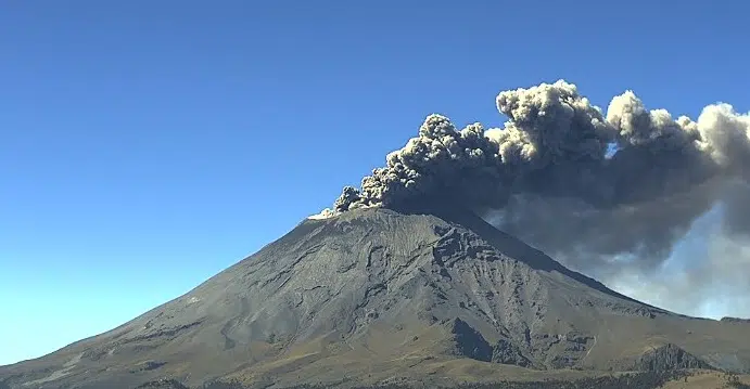 Volcán Popocatépetl: Alertan por posible caída del ceniza hacia 6 estados