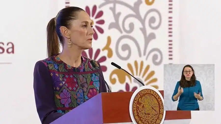 Claudia Sheinbaum Pardo en su mañanera