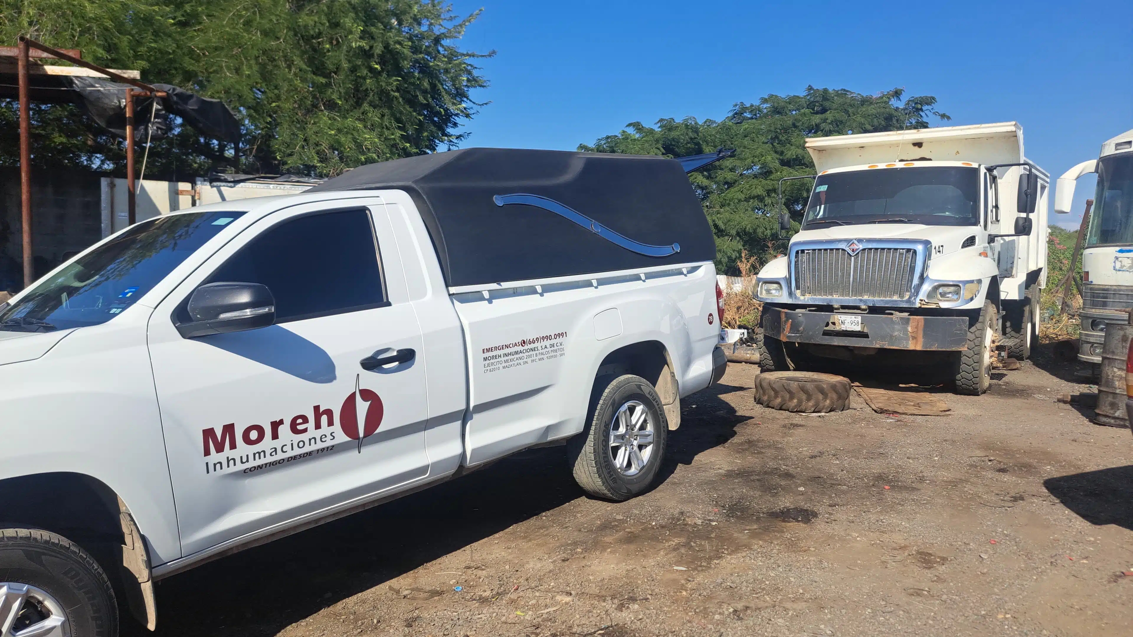 Encuentran osamenta en un taller mecánico de unidades pesadas en El Venadillo, Mazatlán