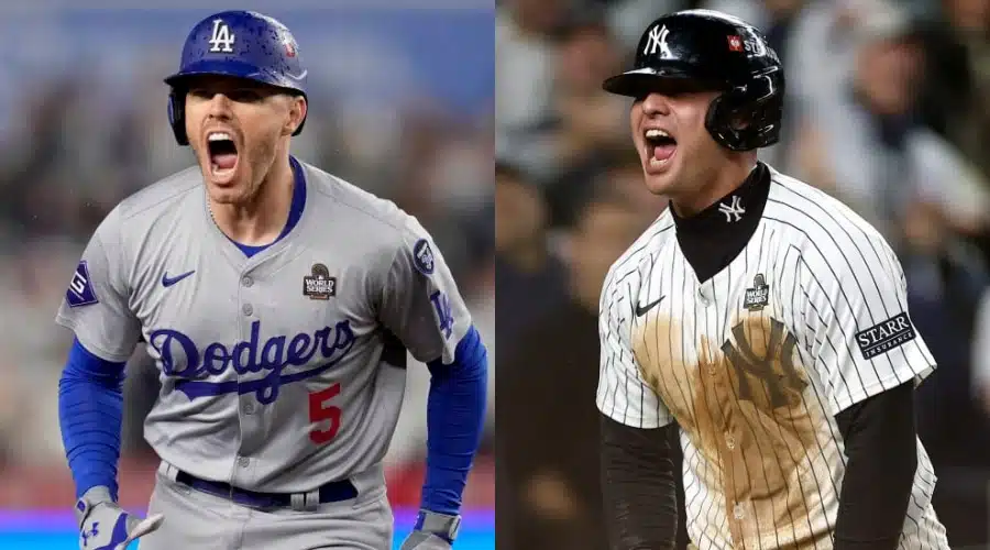 Jugadores de Yankees y Dodgers