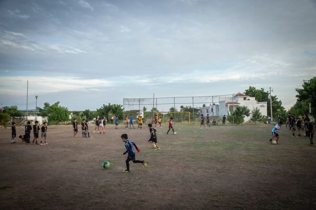 cancha en la colonia Finisterra, Culiacán