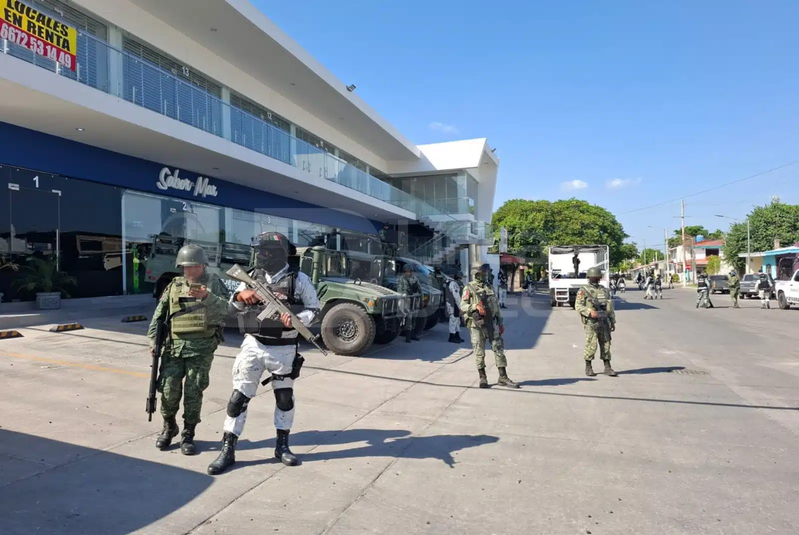 Elementos del Ejército Mexicano en Culiacán