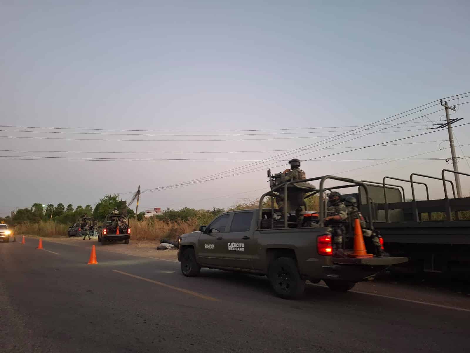 Elementos del Ejército Mexicano en Culiacán