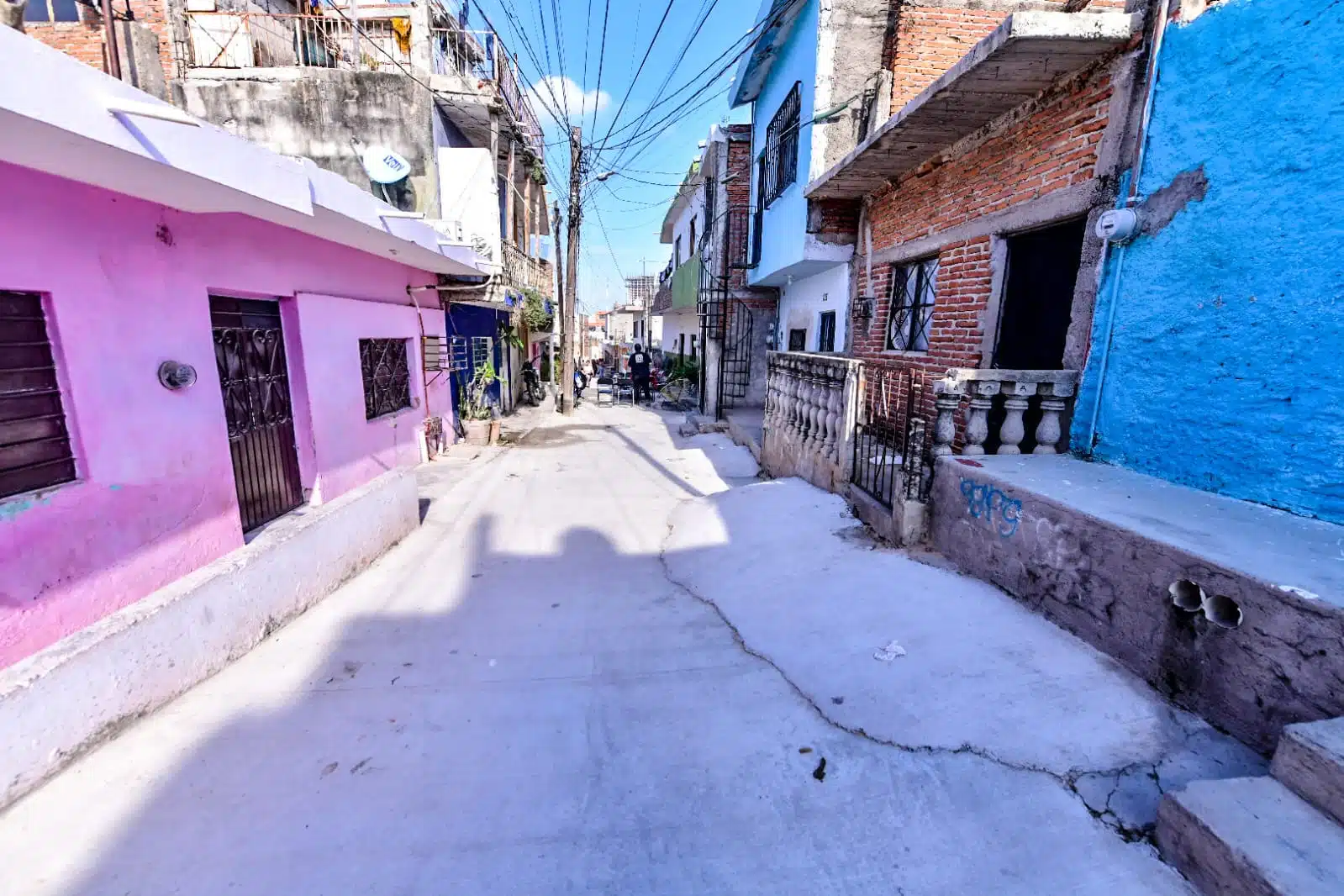 callejon pavimentado en Mazatlán