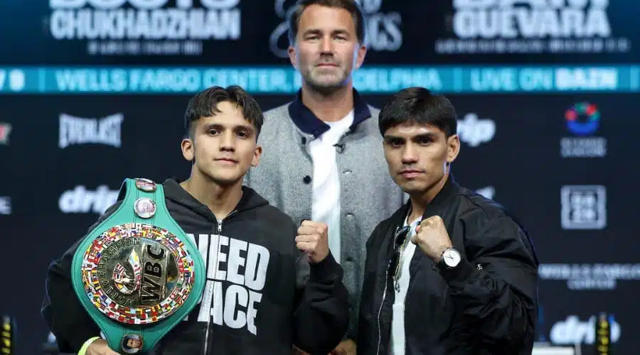 Jesse “Bam” Rodríguez y Pedro Guevara listos para su pelea en el Wells Fargo Center.