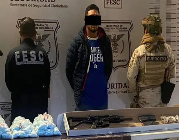 Detenido con droga y armas