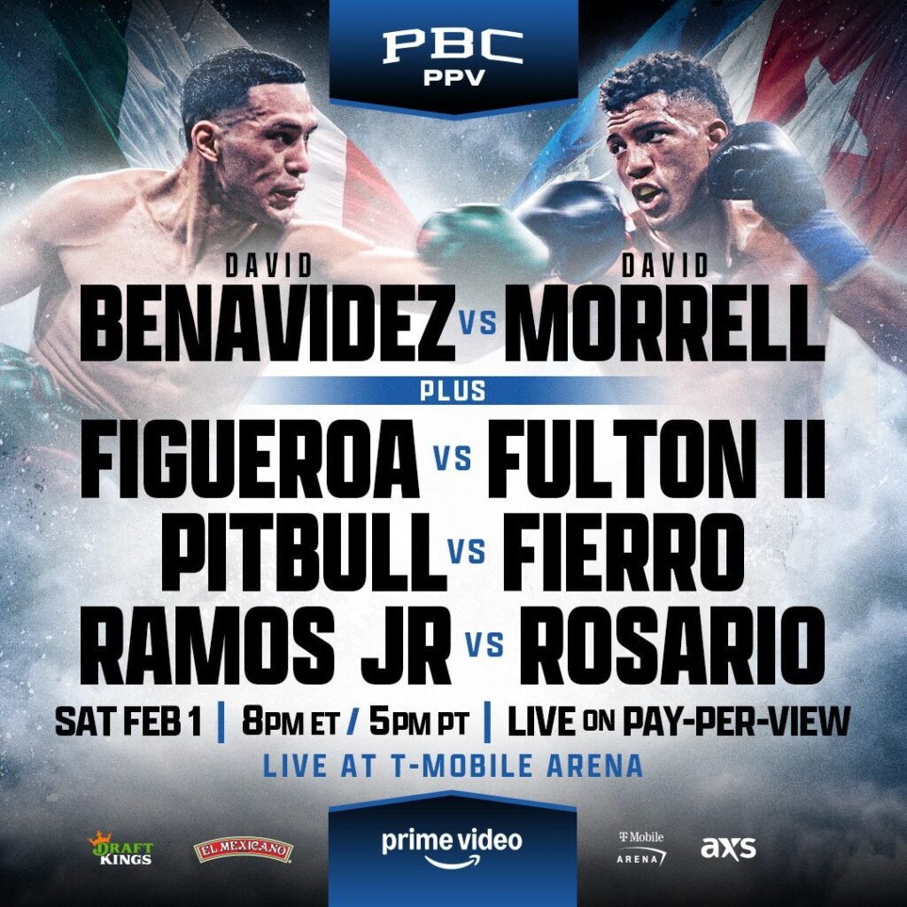 Cartelera de boxeo David Benavidez y David Morrell