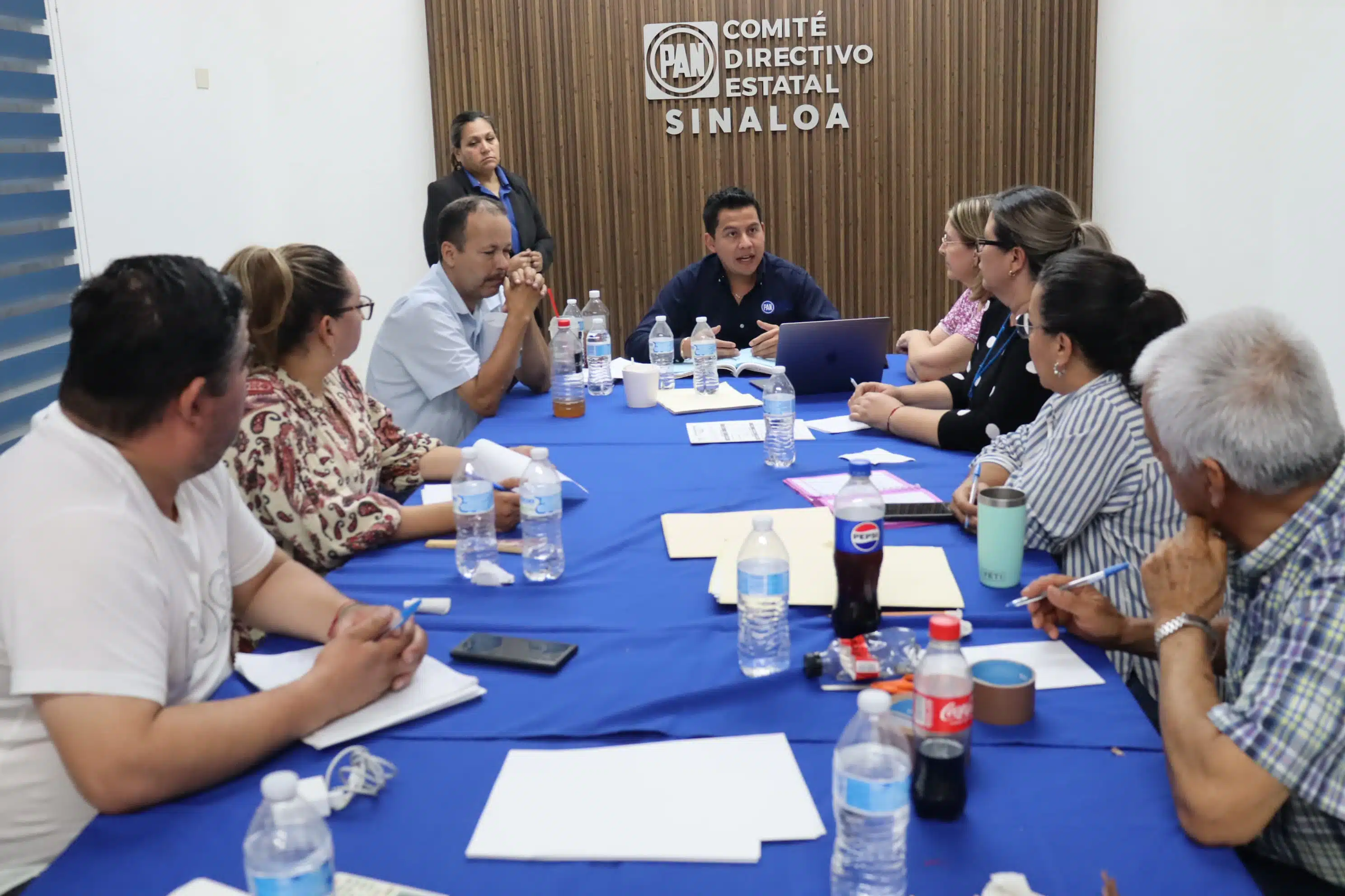 Comité del PAN Sinaloa realizando el cómputo final de la elección interna.