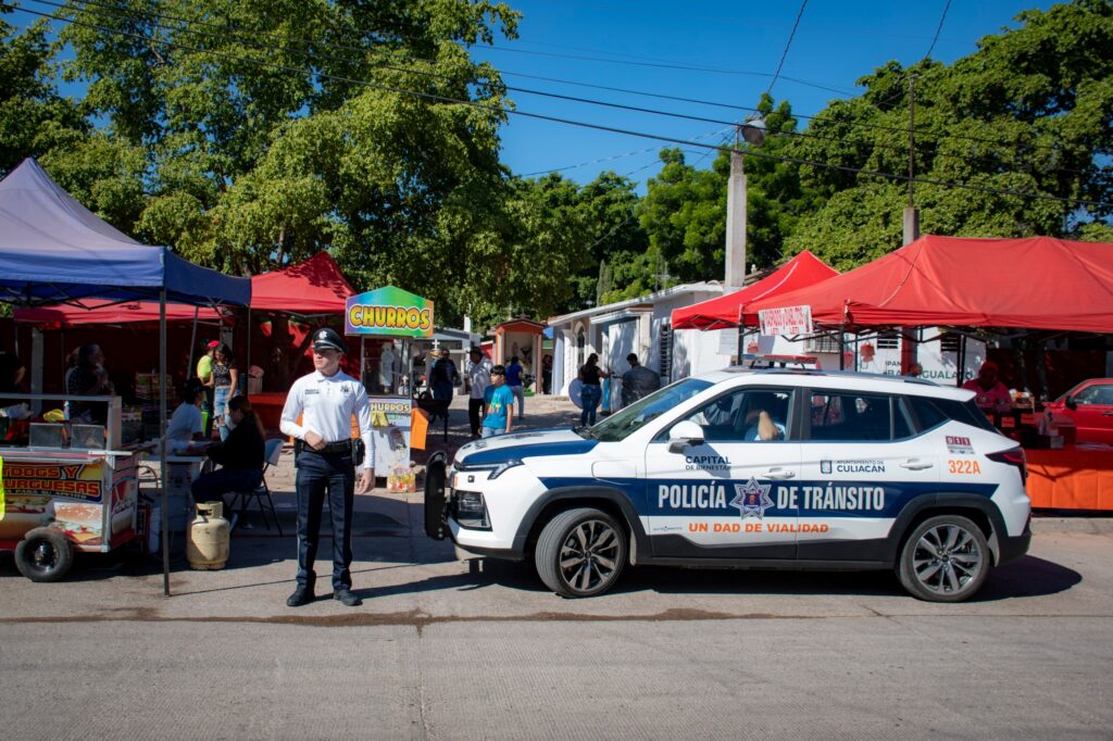 Con un operativo de seguridad se mantuvo el orden en panteones de Culiacán