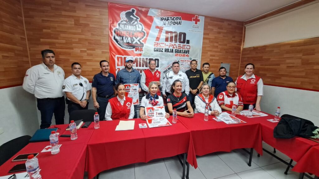 Cruz Roja de Guasave invita al 7mo. Bici Paseo 2024