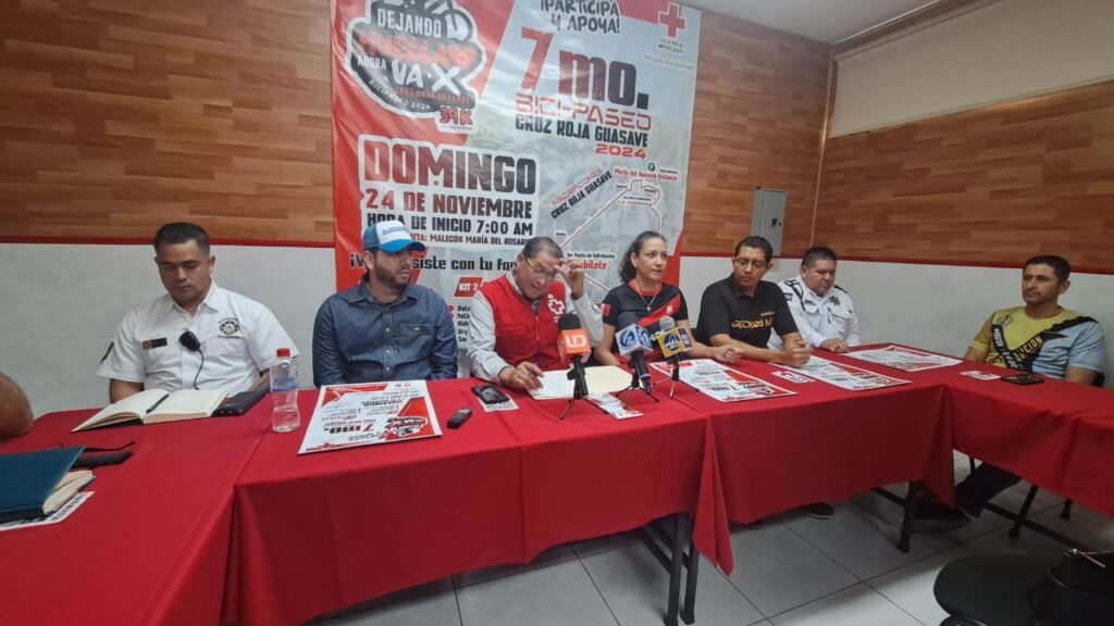 Cruz Roja de Guasave invita al 7mo. Bici Paseo 2024