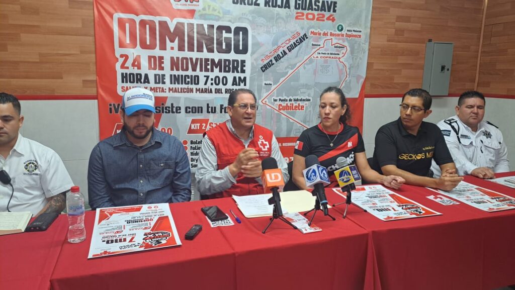 Cruz Roja de Guasave invita al 7mo. Bici Paseo 2024