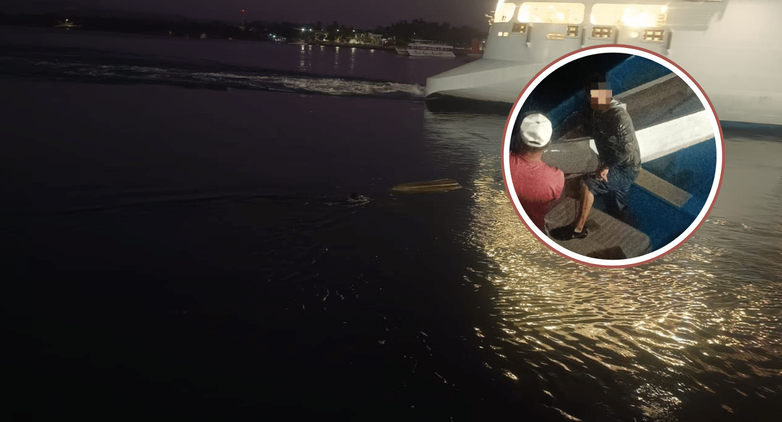 Marina y civiles rescatan a pescador tras volcar en un kayak