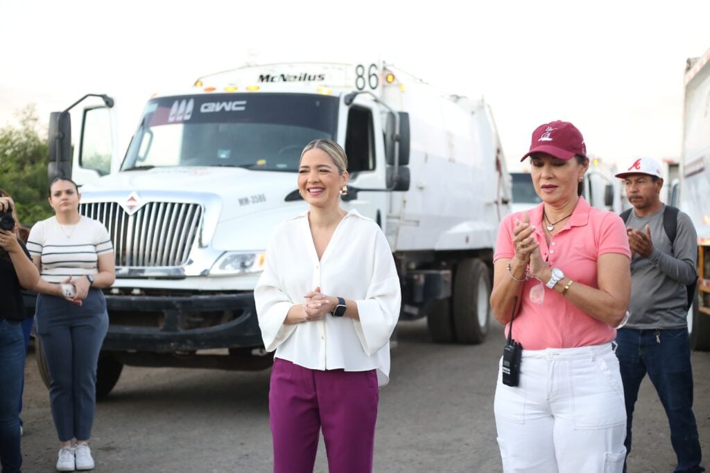 Estrella Palacios en instalaciones del departamento de Aseo Urbano