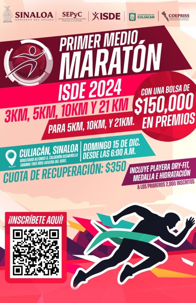 Flyer del primer medio maratón ISDE