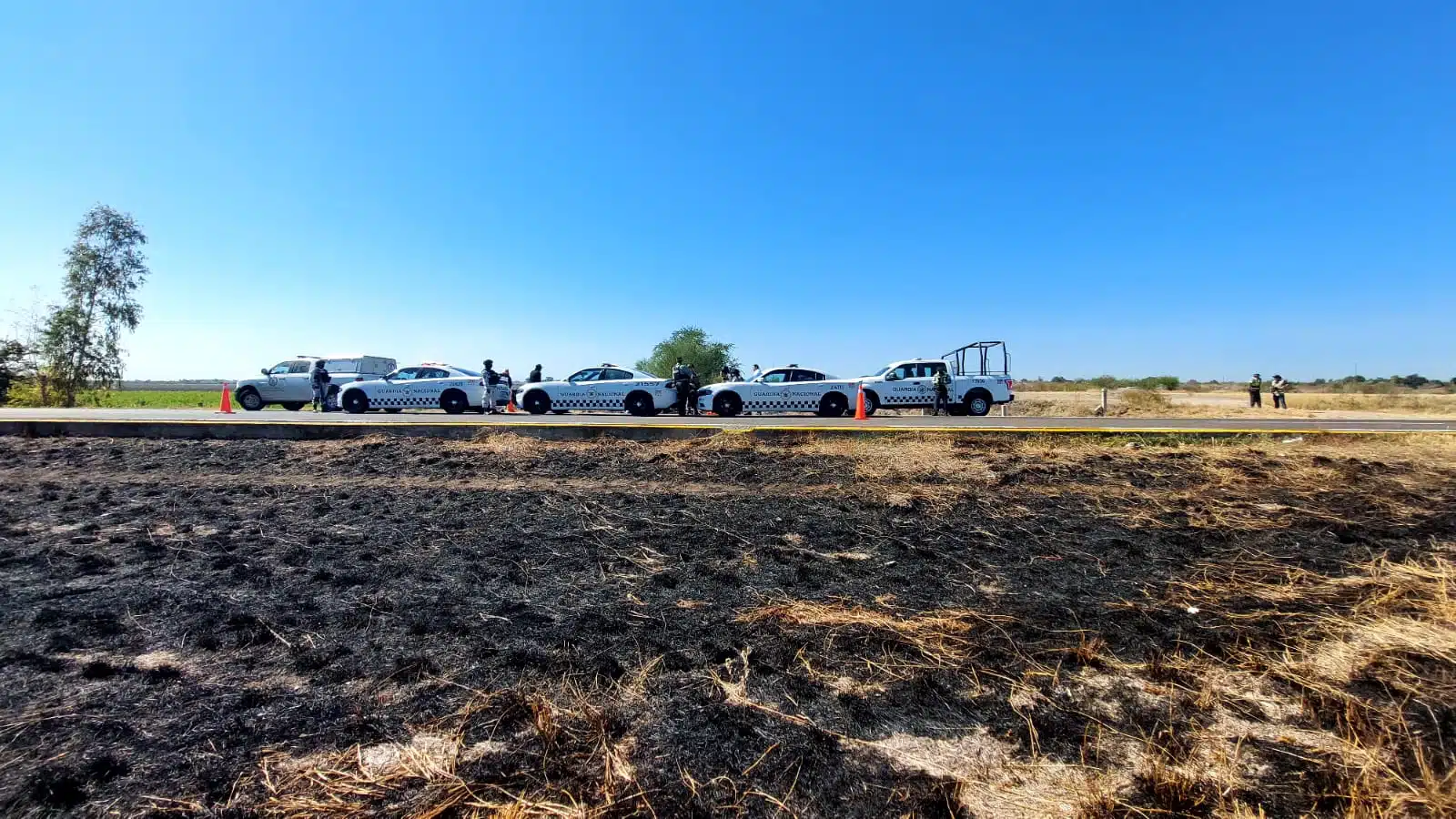 Fueron siete los hombres asesinados junto a la maxipista Culiacán-Mazatlán