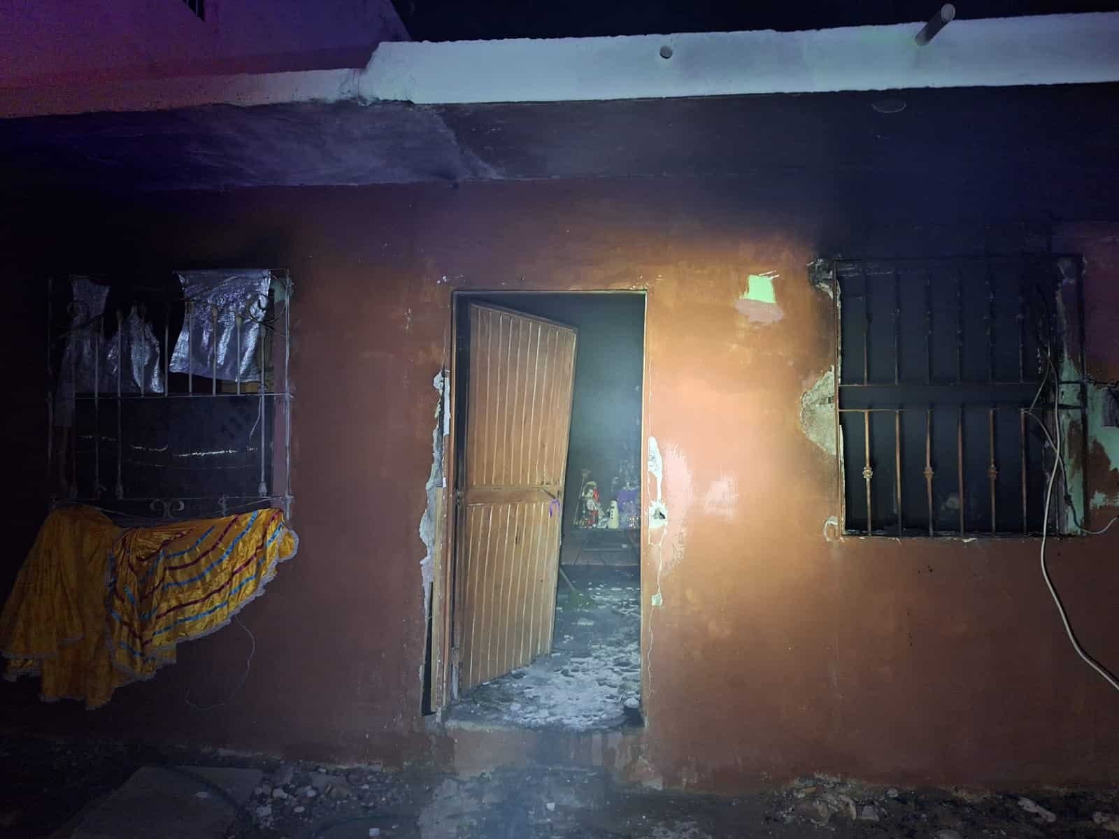 Incendio sobre un domicilio en Culiacán