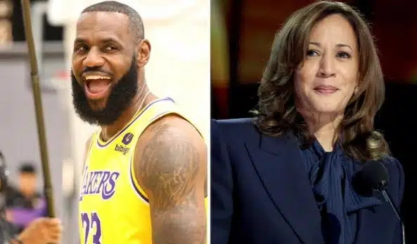 LeBron James, cuatro veces campeón de la NBA, se manifiesta a favor de Kamala Harris