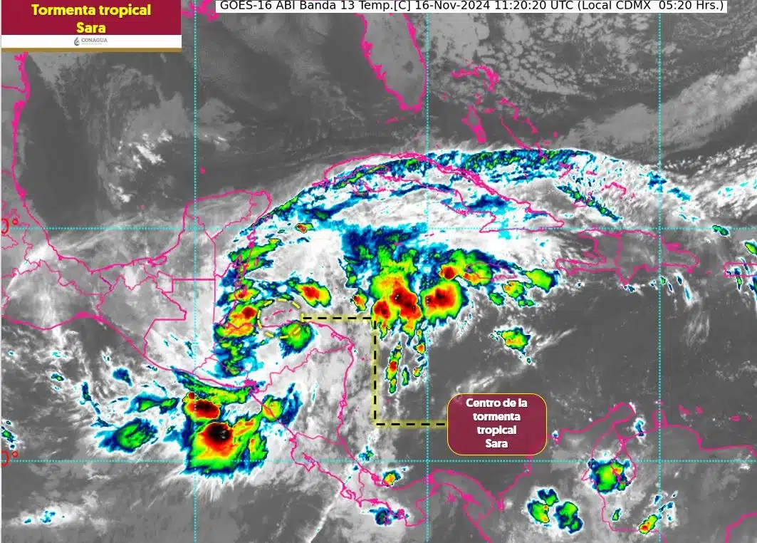 Nubosas Sara dejarán lluvias muy fuertes, alto oleaje y posibles trombas marinas en México