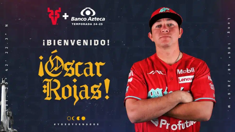 Óscar Manuel Rojas, beisbolista de Venados de Mazatlán