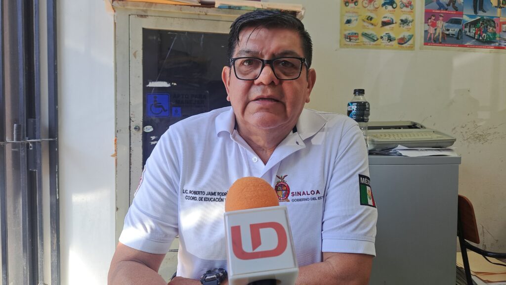 Roberto Jaime Rodríguez, titular del departamento de Educación Vial en Mazatlán.