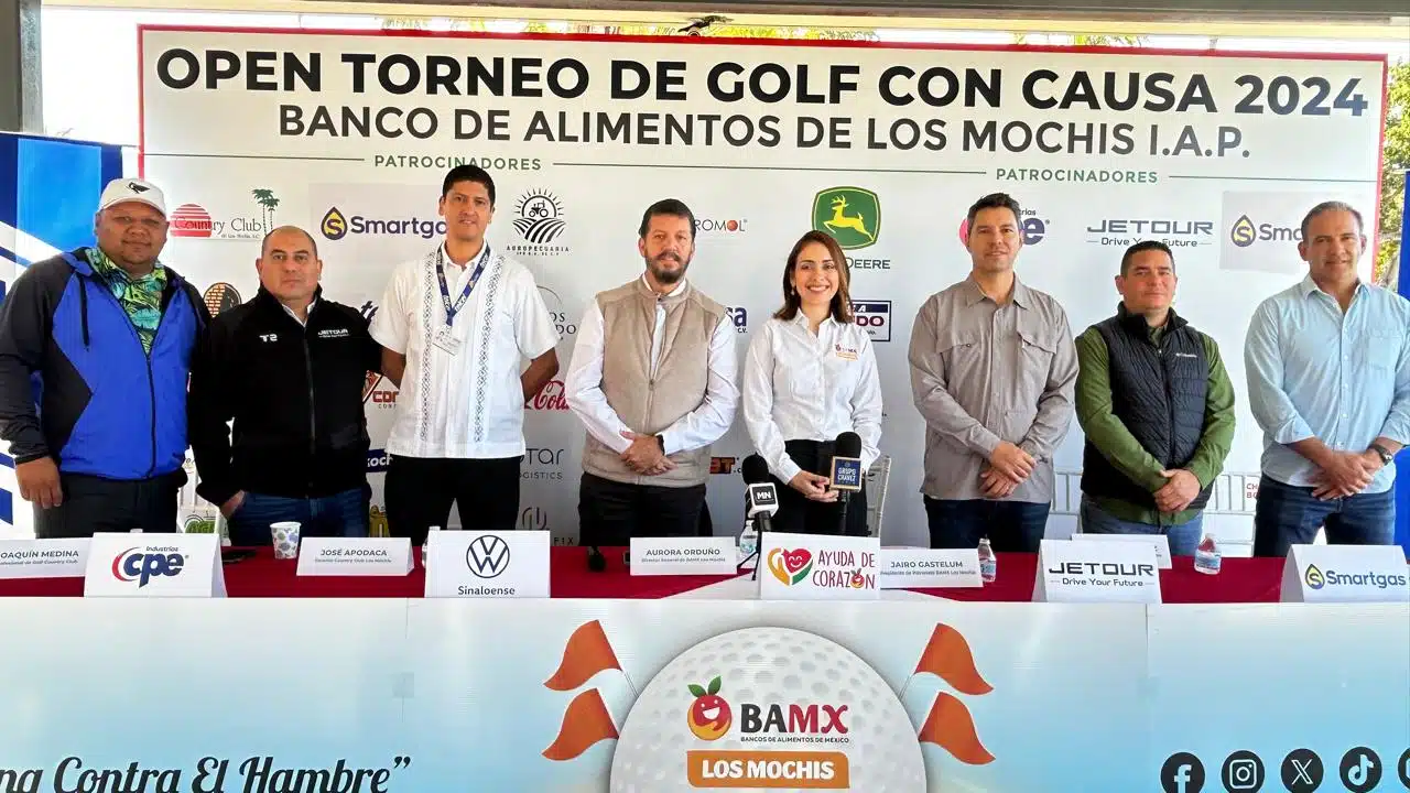 Rueda de prensa sobre el Open Torneo de Golf con Causa 2024 a favor del Banco de Alimentos de Los Mochis IAP