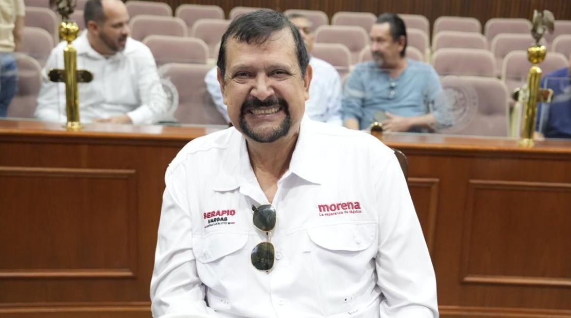 Serapio Vargas Ramírez, diputado local integrante del Grupo Parlamentario de Morena.