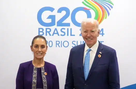 Sheinbaum y Biden en la cumbre del G20