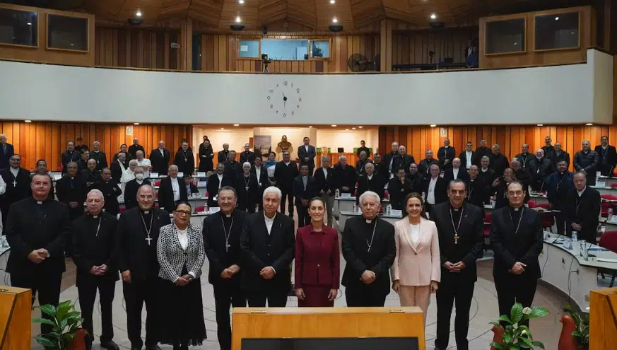 Sheinbaum se reúne y aborda temas de paz con la Conferencia del Episcopado Mexicano