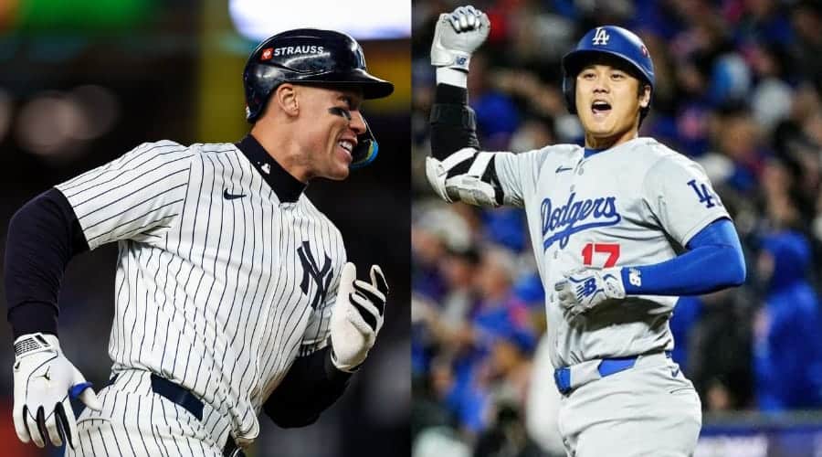 A la izquierda: Aaron Judge. A la derecha: Shohei Ohtani.