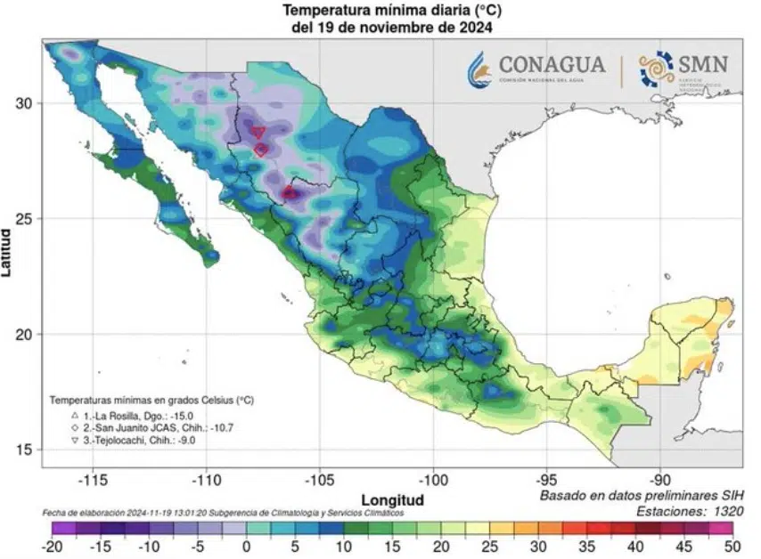 ¡Llegó a los -15º! La Rosilla, Durango demuestra por qué es el 