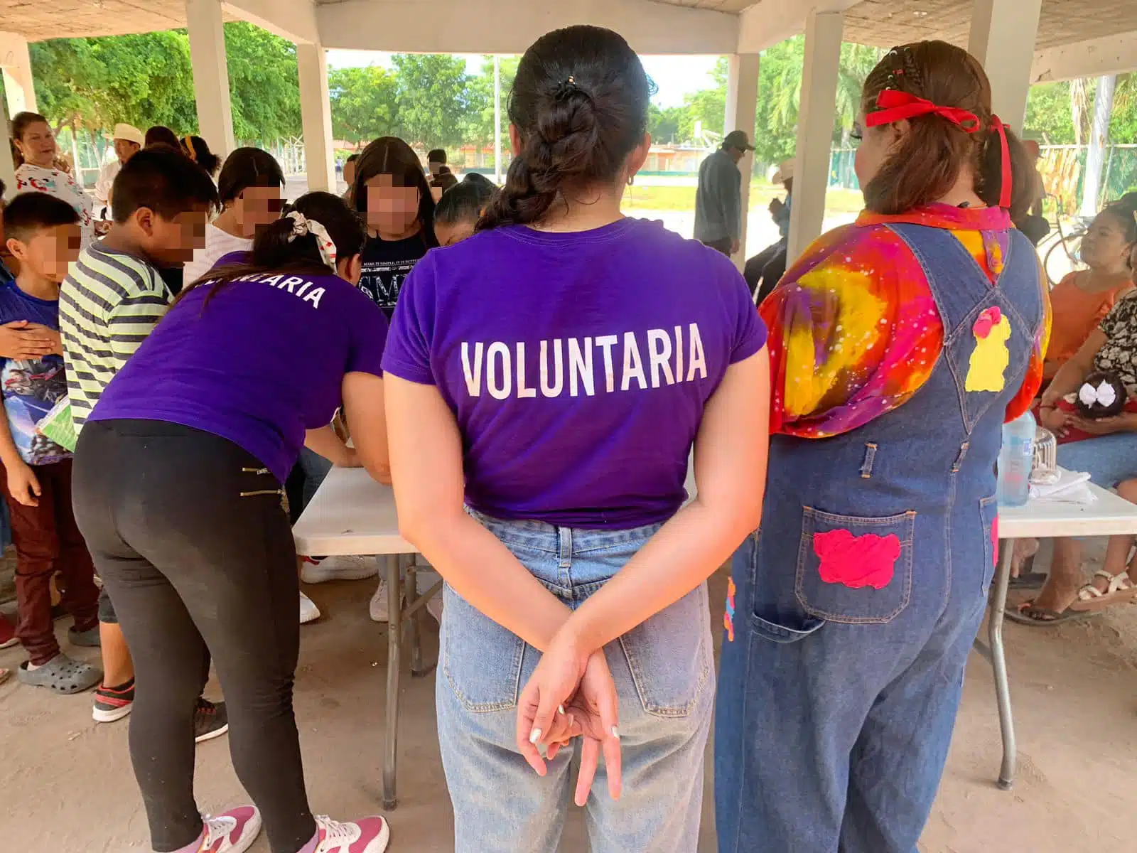 Voluntarias de la colectiva Sororas