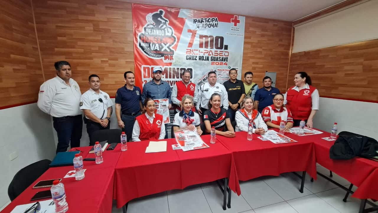 Cruz Roja de Guasave invita al 7mo. Bici Paseo 2024