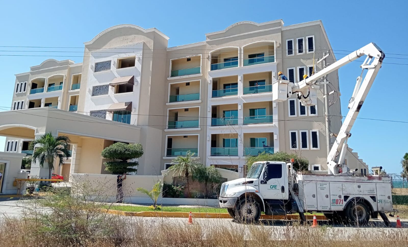 Corte de energía en hotel de Mazatlán