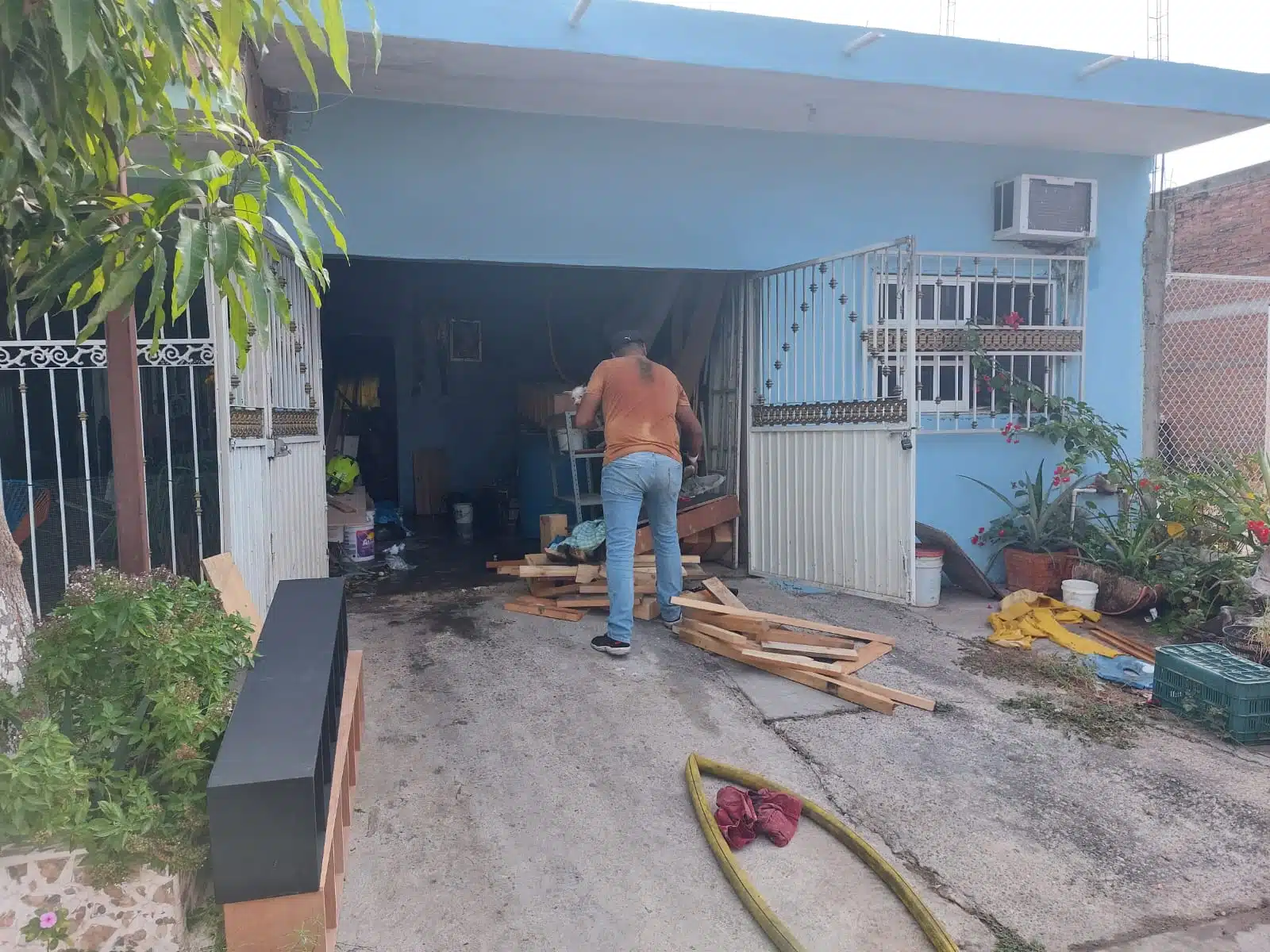 Domicilio ubicado en la colonia Salvador Allende en donde ocurrió el incendio.