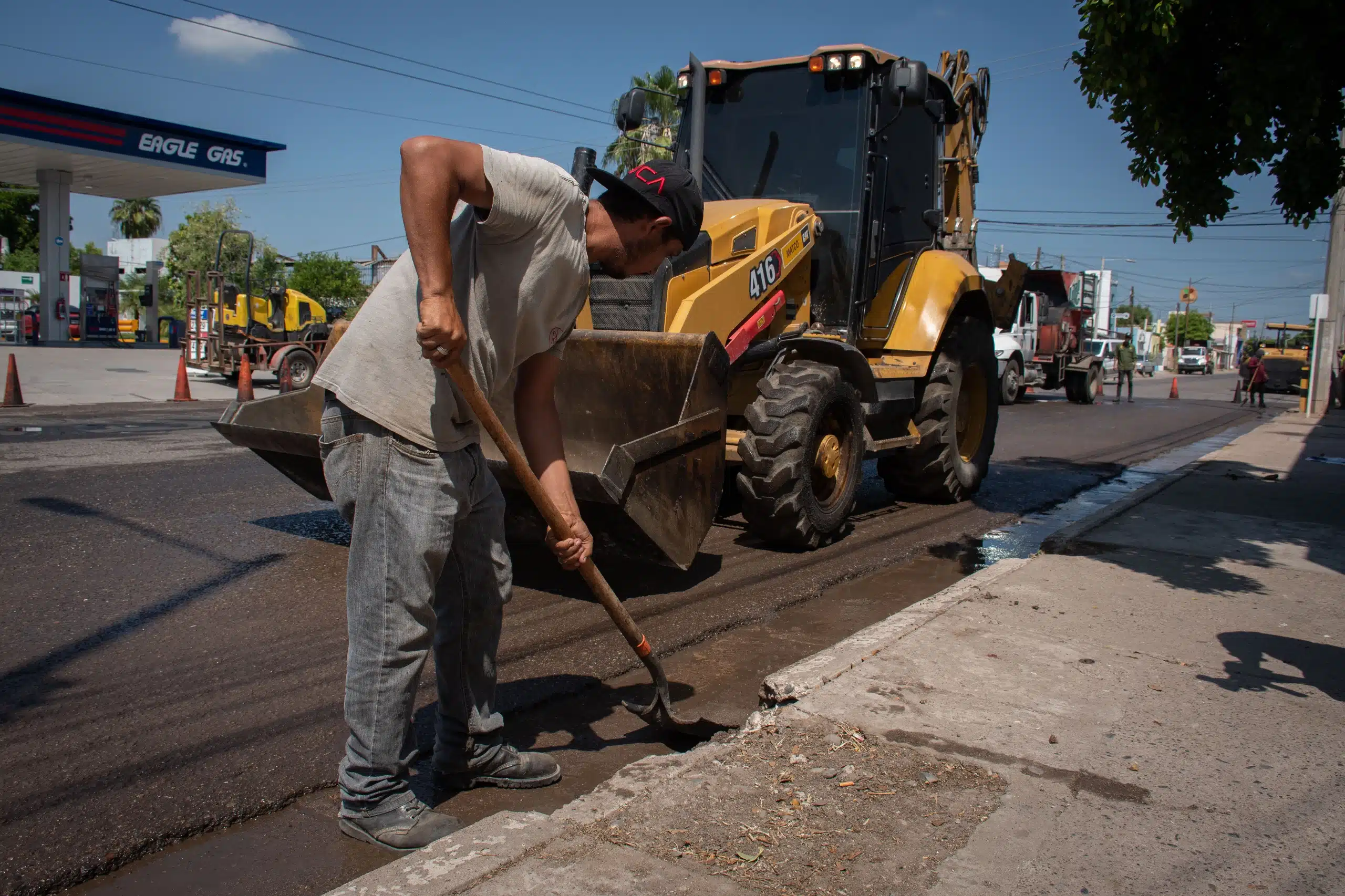 Obra de vialidad en Culiacán