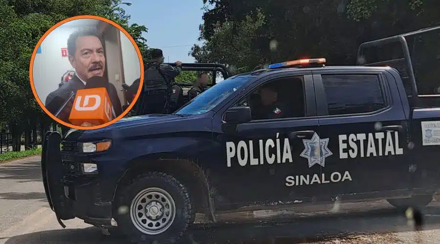 Ignacio Mier (circulo), Policía Estatal de Sinaloa (fondo)