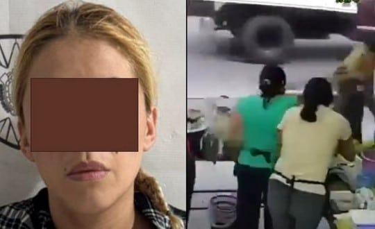Detienen a mujer que arrojó aceite caliente a una vendedora de comida en Veracruz