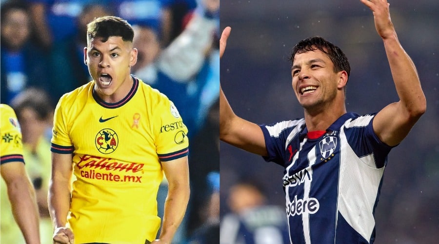Jugadores de América y Monterrey