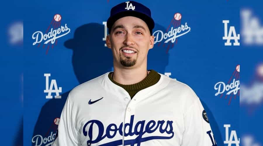 Blake Snell, beisbolista de Los Ángeles Dodgers