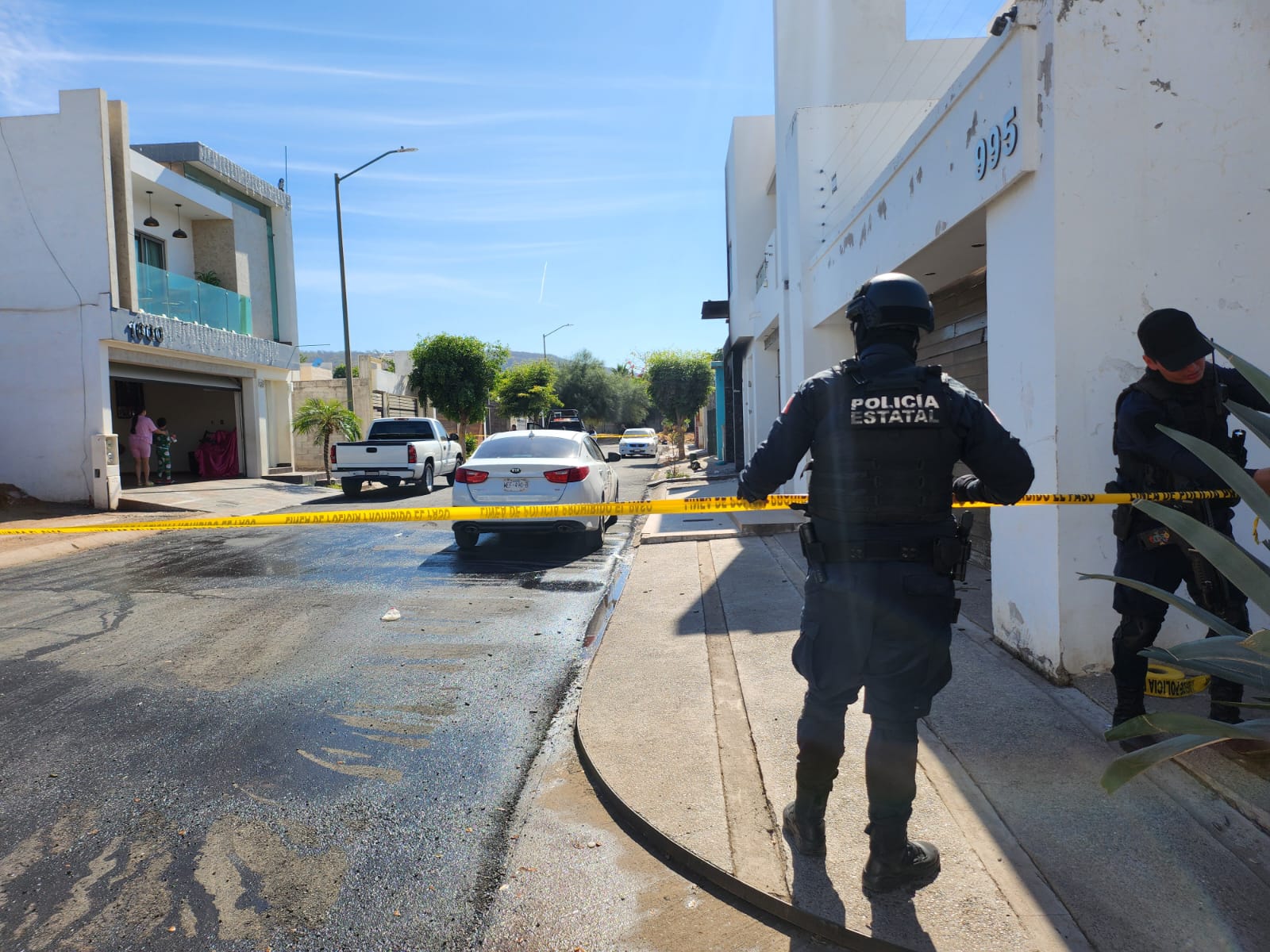 Casa incendiada en Culiacán