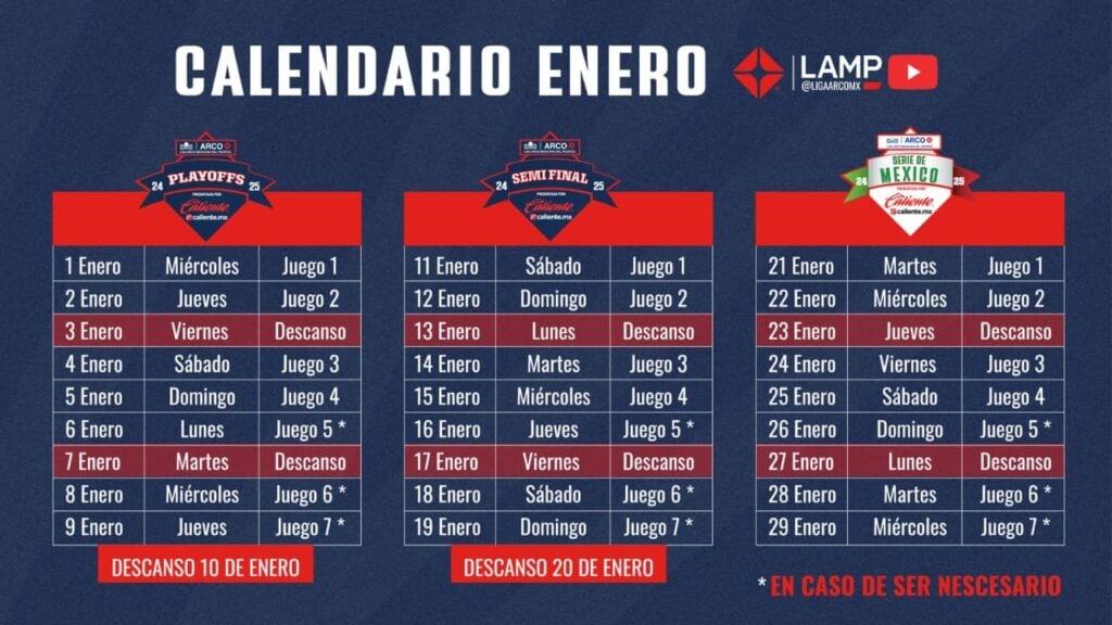 Calendario LMP