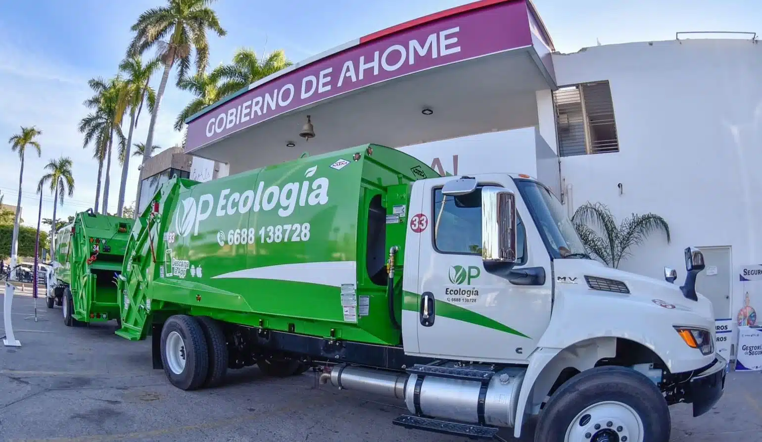 Camión recolector de basura de OP Ecología