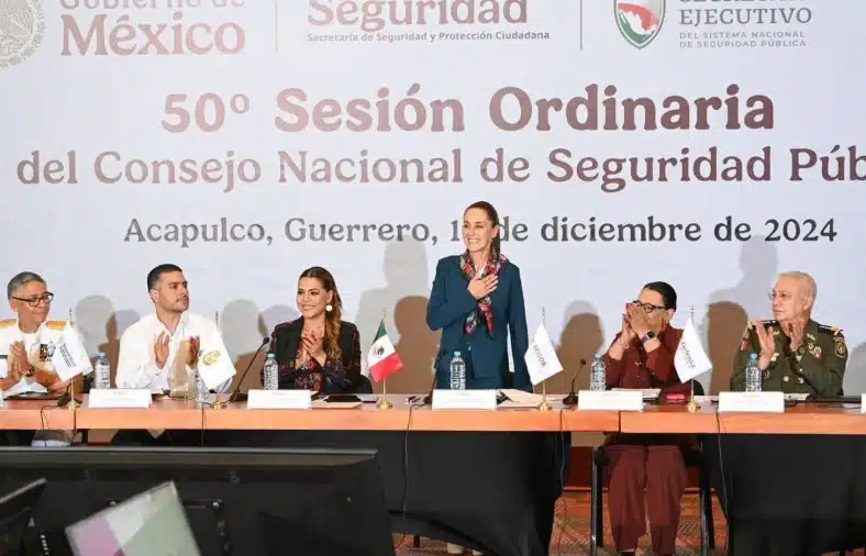 Claudia Sheinbaum en Consejo Nacional de Seguridad